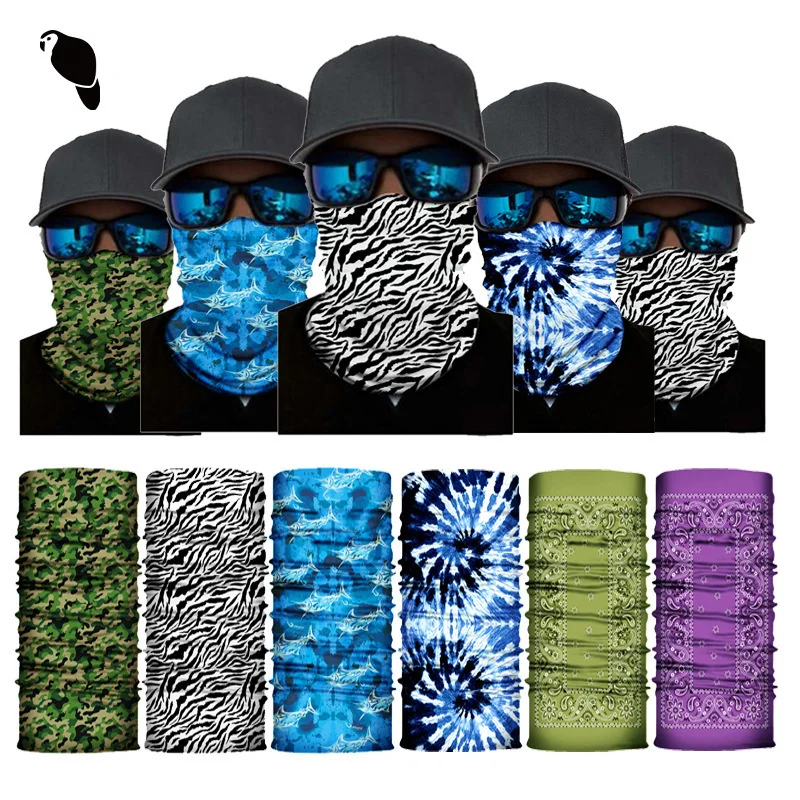 

printed camouflage UV Sun Protection Camping Hiking Scarves Seamless Magic Scarf Windproof Cycling Headscarf Unisex Headband