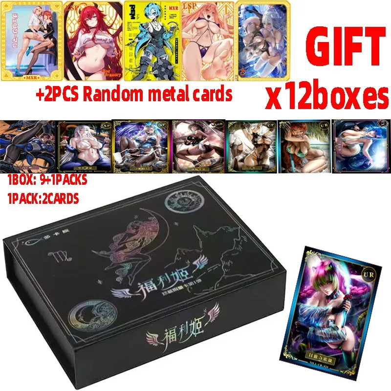 Wholesale 12/24/36boxes Goddess Story Colleciton Cards Anime Games Girl Party Bikini Feast Booster Box Toys Hobbies Gift