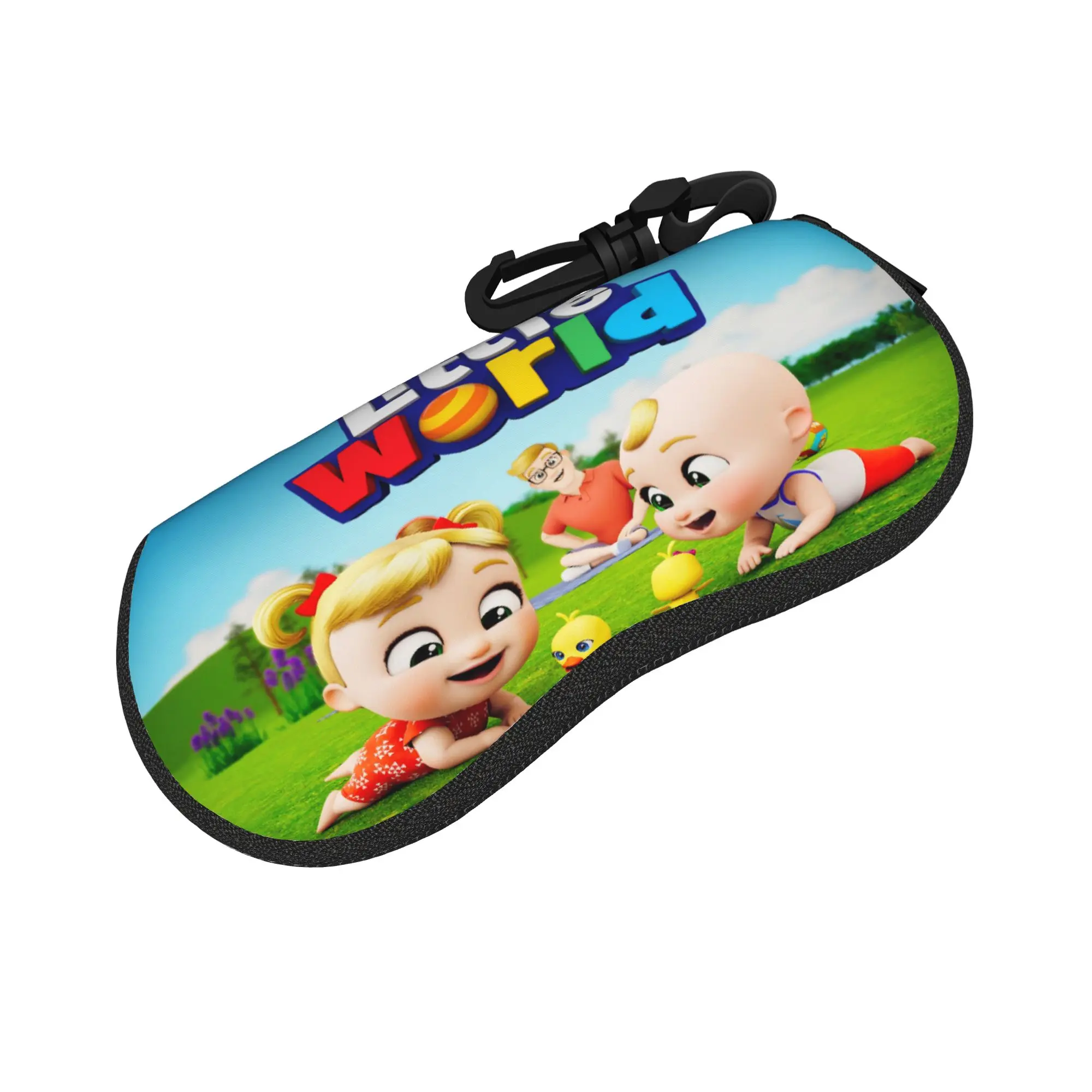 Harajuku Little World cartoon anime Glasses Case Student Zipper  Reading Storage Box Ins Style Sunglasses Box