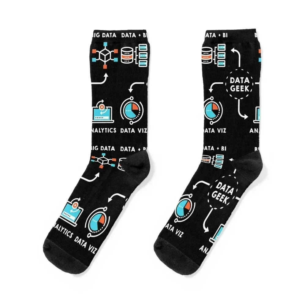 Data T-Shirt, apparel, accessories for Data Analyst,Scientists, engineers, BI Socks gifts cotton Socks Women's Men's