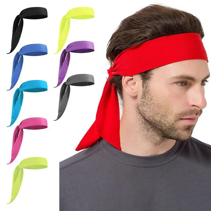 Sweatband Bandanas Hairband Head Tie Sports Headband Tie For Running Tennis Karate Athletics Brief Style Hair Accessories