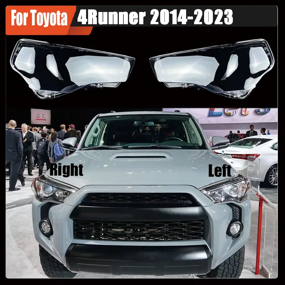 

For Toyota 4Runner 2014 2015 2016 2017 2018 2019 2020 2021 2022 2023 Front Headlight Cover Headlamps Transparent Shell Lens Case