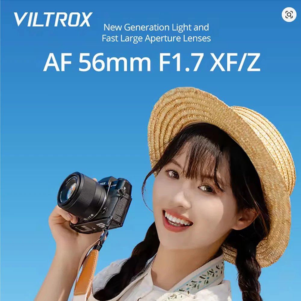 VILTROX 56mm F1.7 voor Fuji X-, Nikon Z- en Sony-vattingen; autofocus cameralens voor portretten op APS-C sensoren, compatibel met Fujifilm X-T4, T200, X-H2S, X-T30ii, X-Pro3 en Z30.