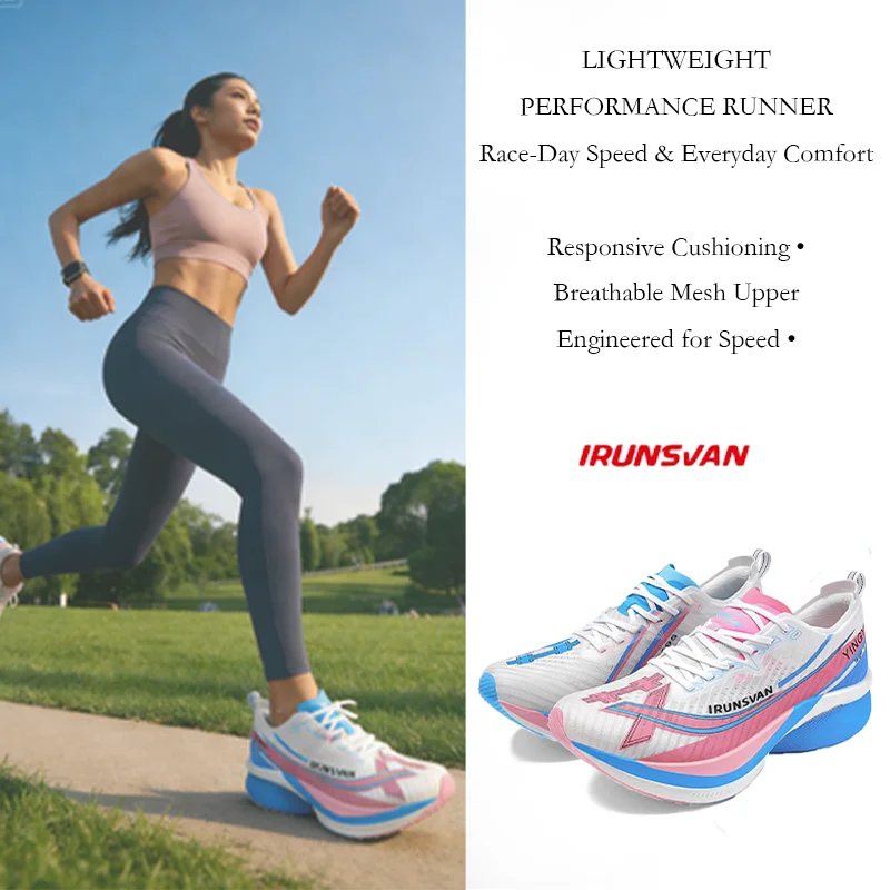 Shadow Wing 2.0 Carbon Plate Professional Marathon Running Shoes Men Lightweight Cushioning Training Outdoor Sneakers IRUNSVAN