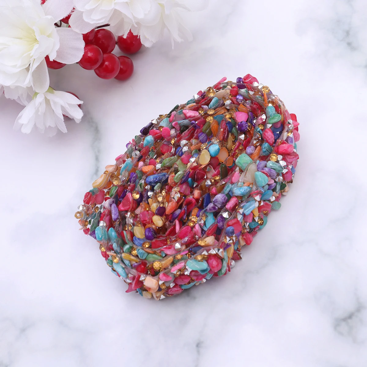 

1 Meters Colorful Rhinestone Shell Trim Bling Ribbon Sewing Iron On Dress Sash Belt Diy Bags Shoes Appliques 2Cm Width Sparkly