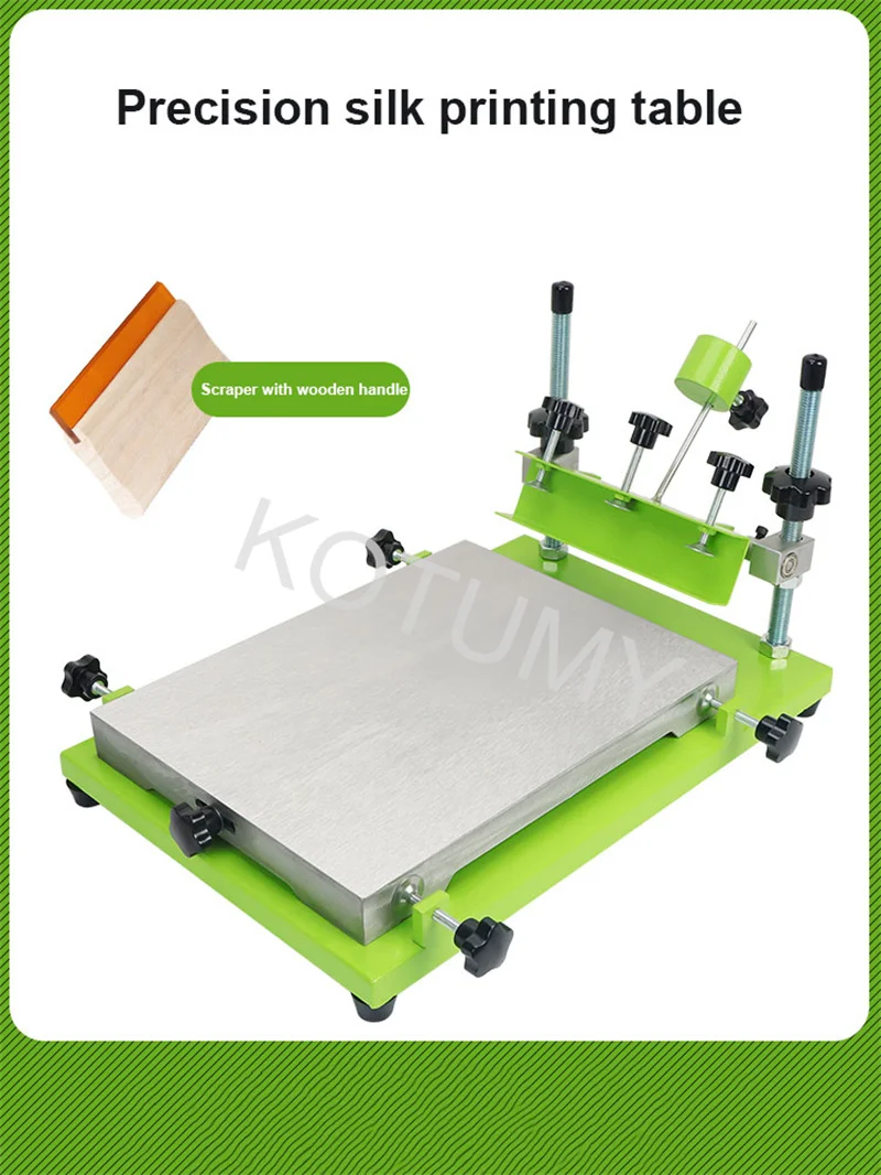 New Small Manual Flat Bed Silk Screen Printing Machine Suitable For Flat Screen Printing Glass/Textile/Metal Printing Equipment