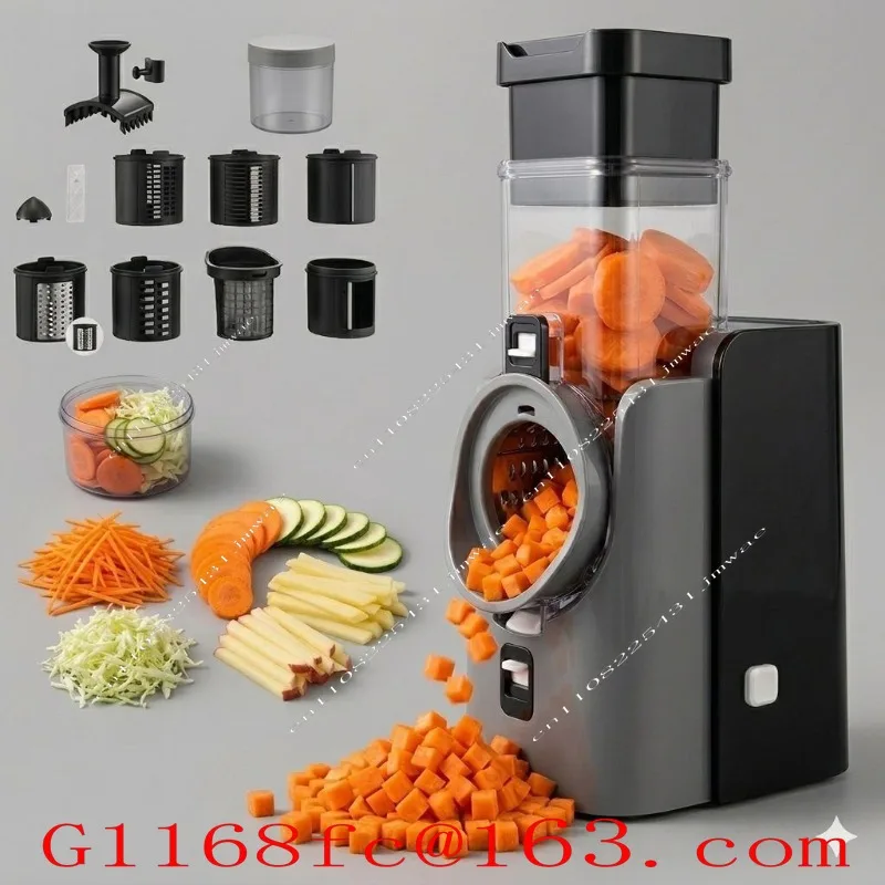 Home Multifunctional Electric Potato and Radish Slicing and Diced Slicer, New Vegetable Cutting Device 220V