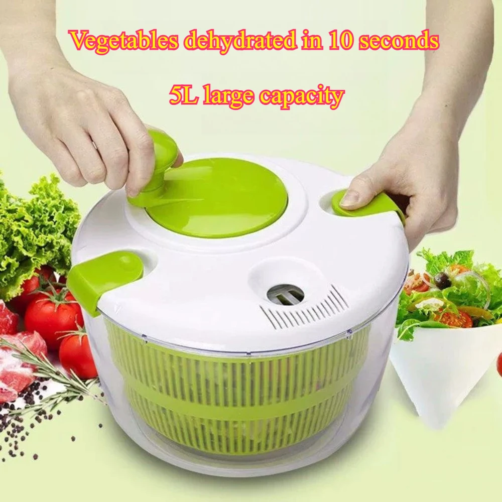 

Vegetable Dehydrator Multi Functional Drain Basket Washing Basket Kitchen Supplies Drain Basket Salad Spinner/Kitchen Washbasin