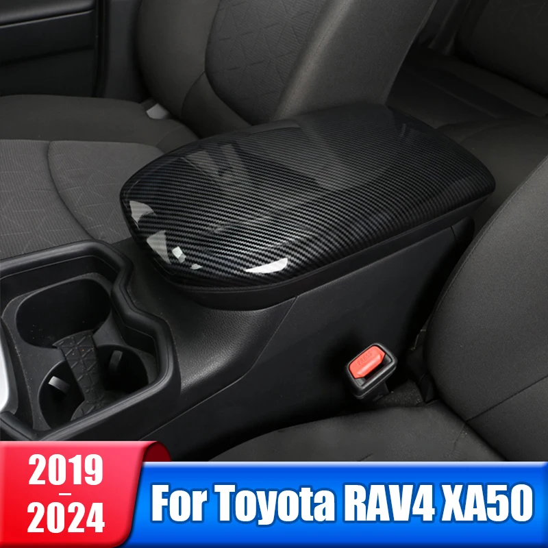 

For Toyota RAV4 XA50 2019 2020 2021 2022 2023 2024 RAV 4 Hybrid Car Armrest Box Cover Central Armrests Panel Trim Accessories