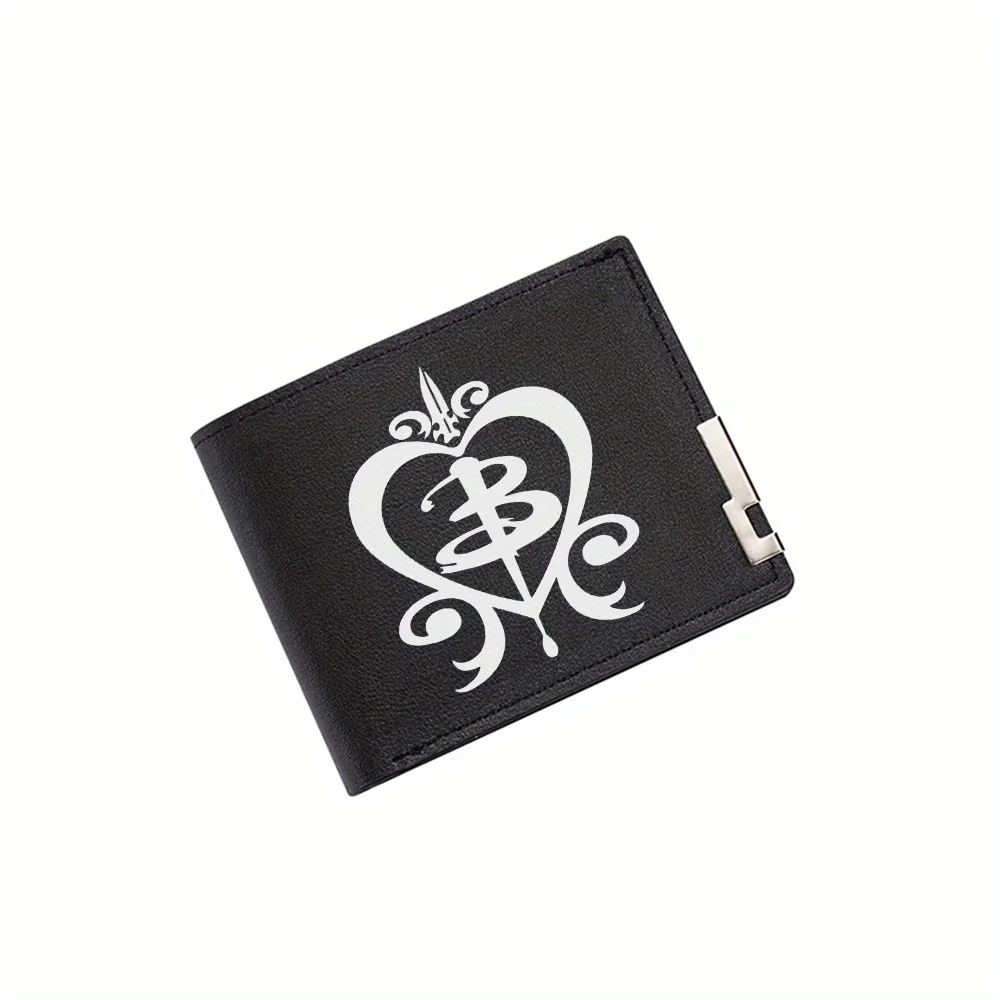 

Heart B with floral design Men's Wallet Printing Design Simple Modern Stylish Business Father's Boyfriend's Christmas Lover's Gi