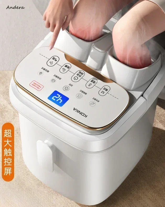 Household fully automatic electric massage foot bath bucket - constant temperature heating, smart and healthy