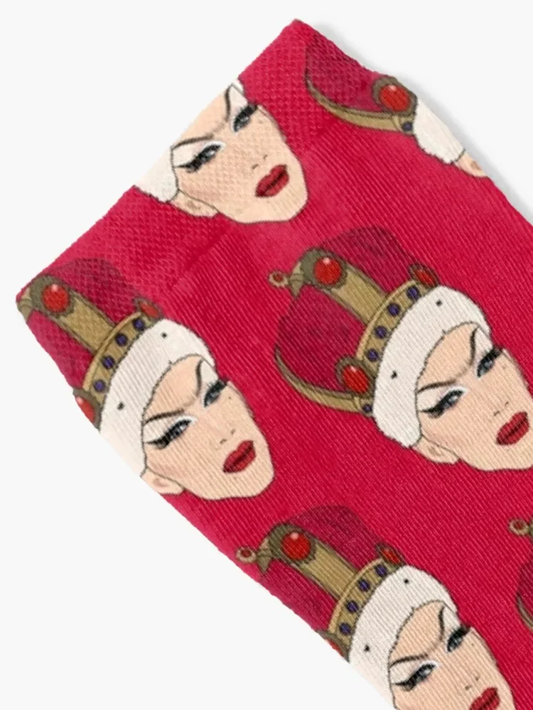 Sasha Velour Crown Socks warm winter man hiking essential Socks Men Women's