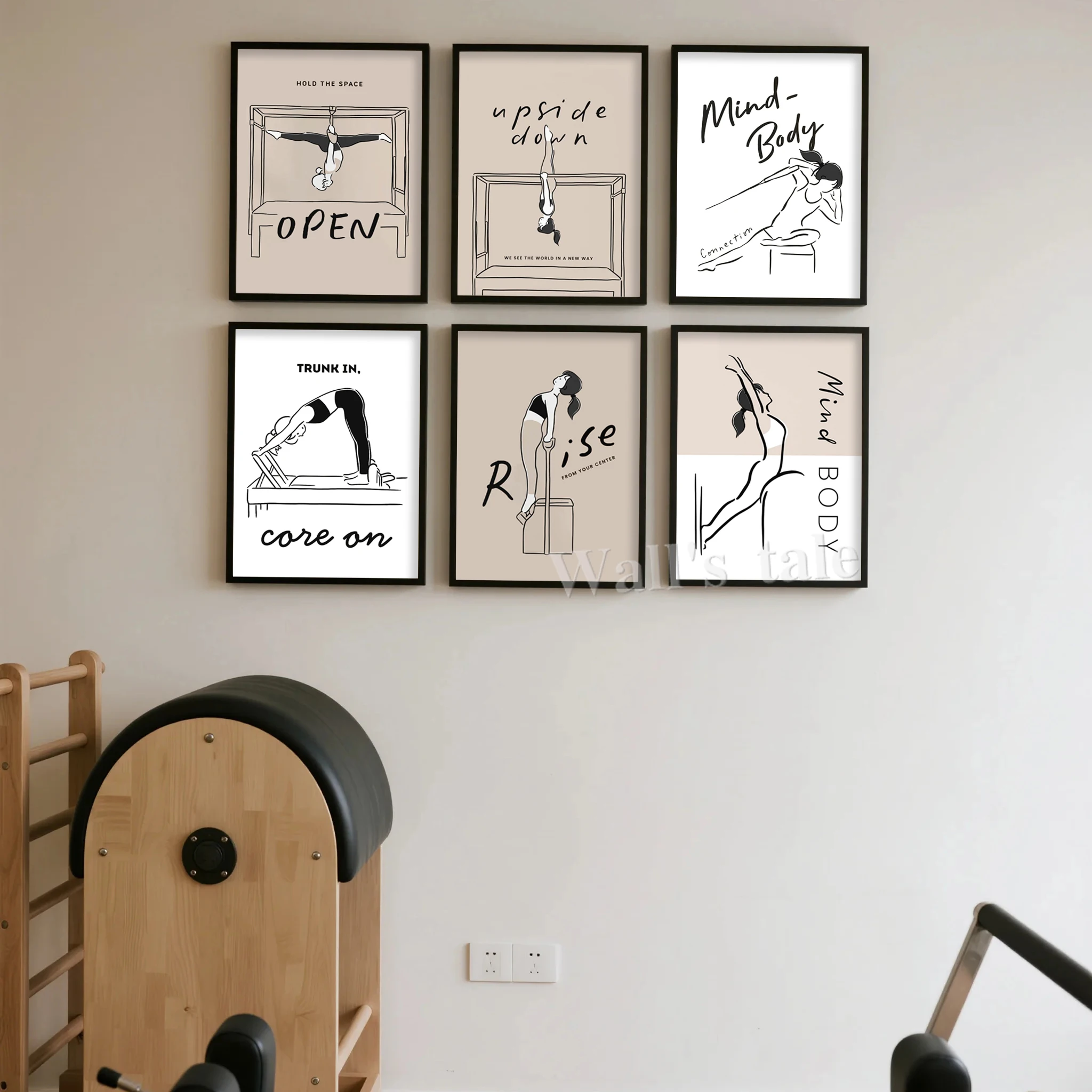 Pilates Pose Art Prints Modern - Pilates Yoga Movement review and price