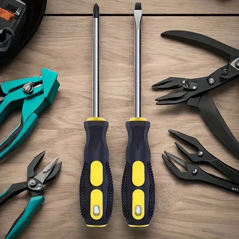 12-in-1 Home Repair Screwdriver Set, Magnetic Flat Cross Torx Bits, Anti-Static Torque Wrench, No-Assembly Precision Tool Kit