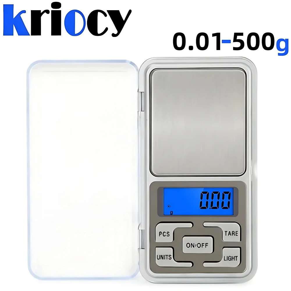 0.01g 500g Mini Electronic Scales High Precision Pocket Digital Scale for Jewelry Gold Sterling Silver Balance Gram For Kitchen