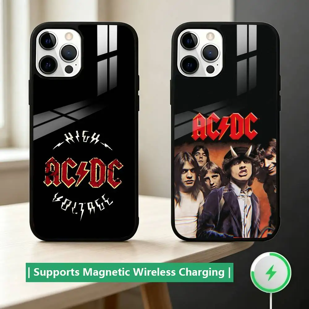

AD AC DC Phone Case For iPhone17,16,15,14,13,12,11 Plus,Pro Compatible with magnetic wireless charging
