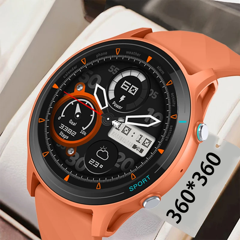 2024 New Mens Womens Smart Watch Bluetooth Call Waterproof GPS Outdoor Sport Fitness Health Monitor Stylish Durable