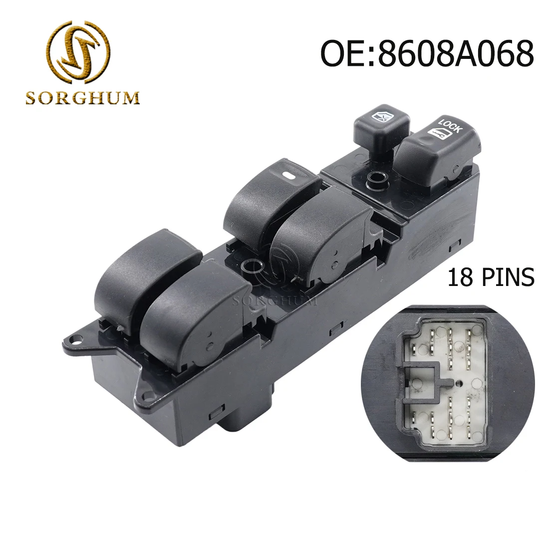 

Sorghum Front Left Driver Side 8608A068 Power Window Control Master Switch Button Regulator For Mitsubishi Lancer 2007-2014