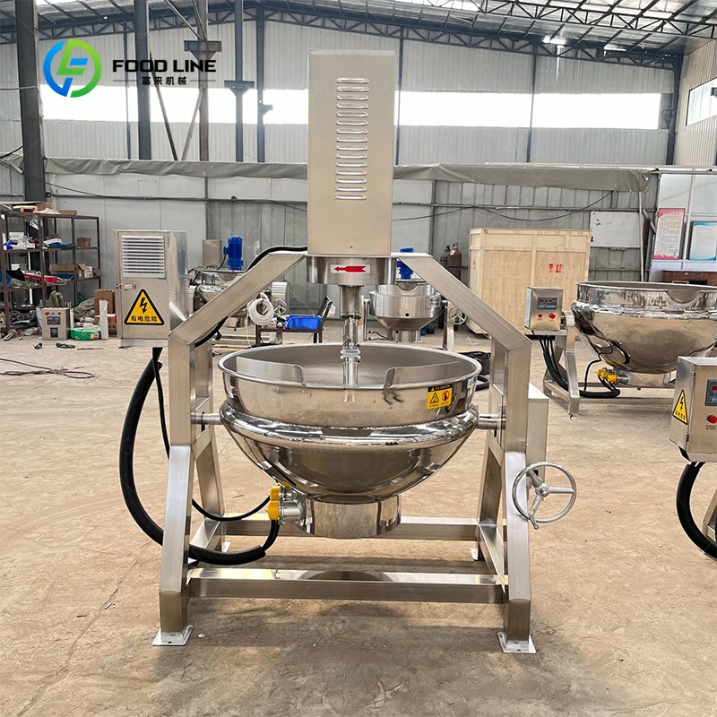 

Индивидуальная промышленная полуавтоматическая кастрюля для перемешивания Планетарная кастрюля Вок 50л Большая кастрюля для приготовления пищи