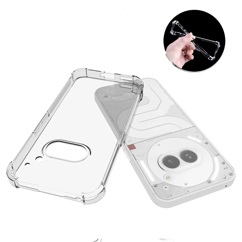 Transparent Air Bag TPU Phone Case for Nothing Phone 2A Phone2a Drop Protection Clear Cover