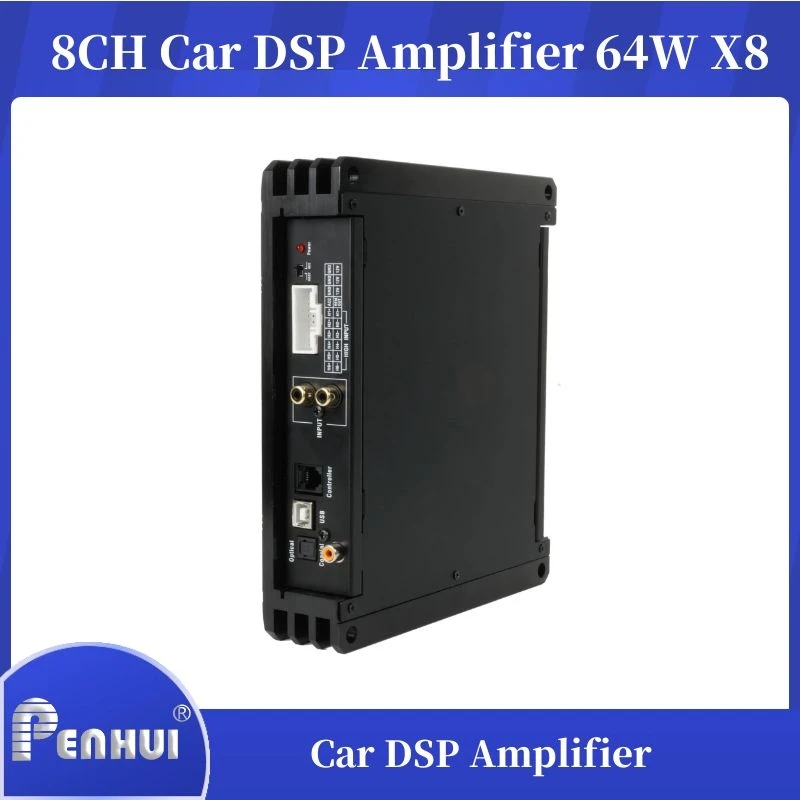 8 channels Car Audio DSP Amplifier processor with 64W X 8 power output  audio system with PC Software