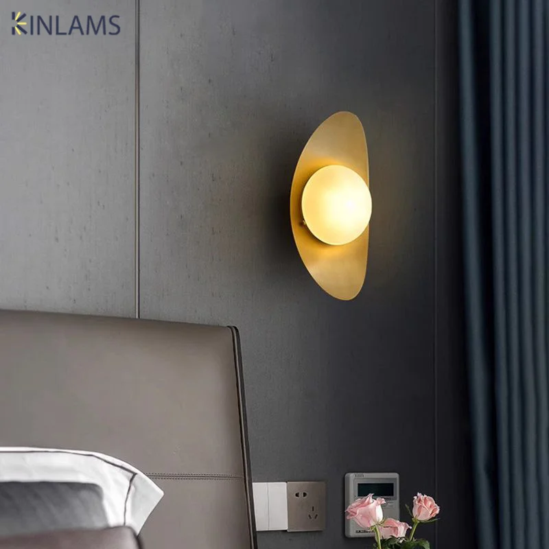

Nordic Postmodern Gold Ingots Wall Lamp LED Simple Personality Dining Room Living Room Study Bedroom Bed Decoration Wall Lamp