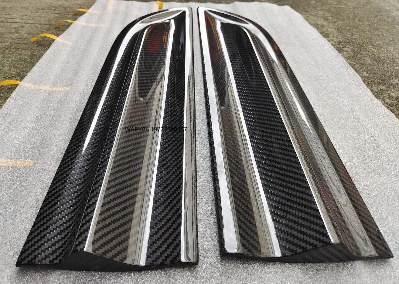 for 2014-up Year 95B Upgrade GTS 95B.3  Dry Carbon Fiber Door Panel Side Skirts Door Trim Door Parts Replacement