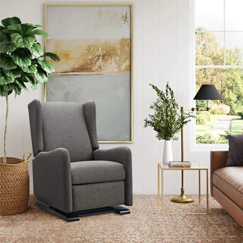 

y Baby Relax Rylee 3-in-1 Tall Wingback Glider Rocker Recliner Chair