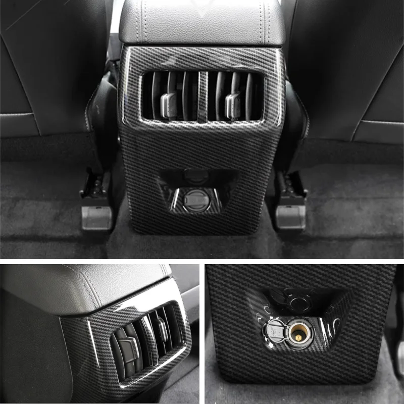 

Automotive Interior Trim Strip Rear Air Outlet Decorative Anti-kick Protective Cover Trim For Hyundai Tucson IX35 2018 2019