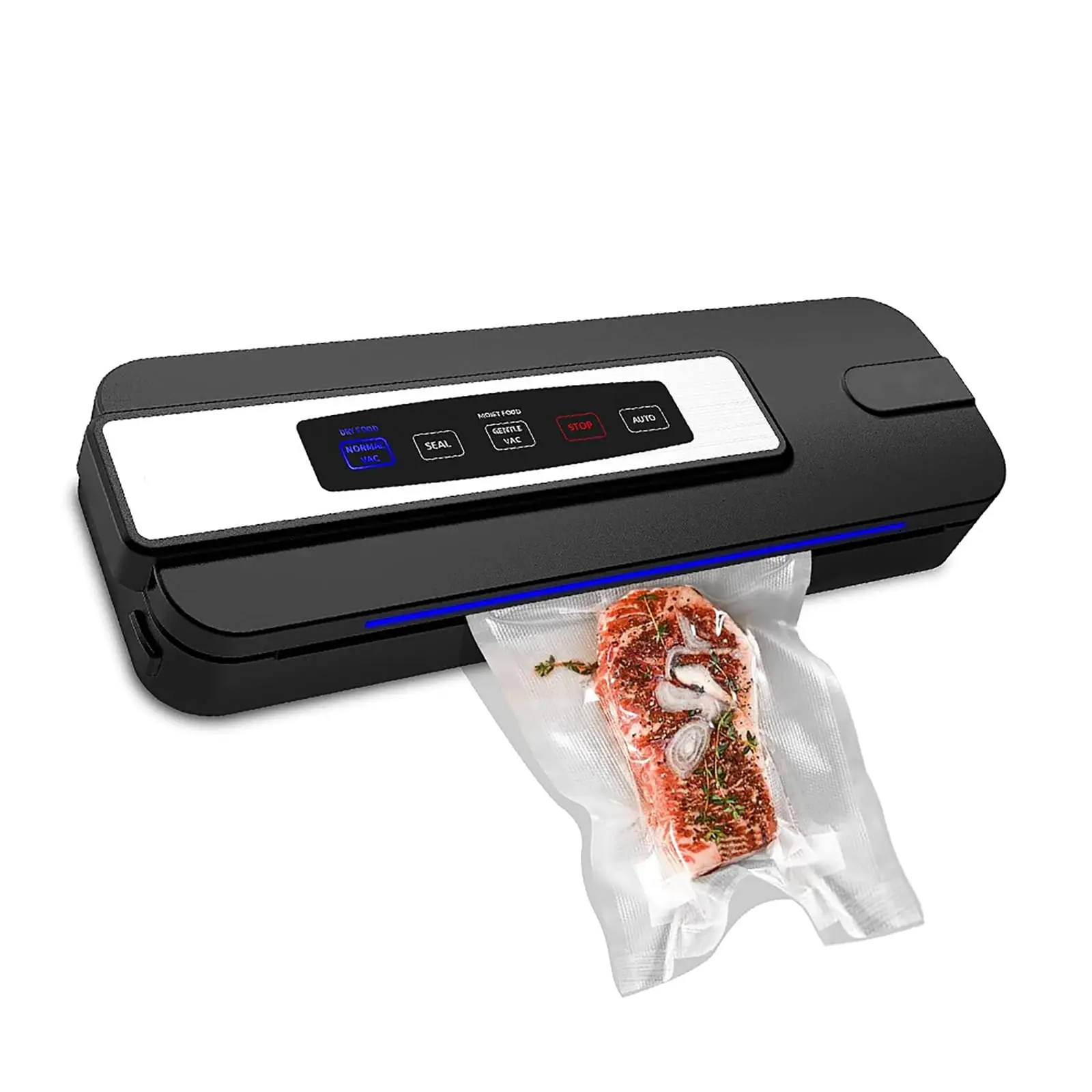 

Vacuum Sealer Machine Auto Food Sealer Rechargeable Touch Control Kitchen Vacuum Packer for Meal Prep Food Preservation Storage