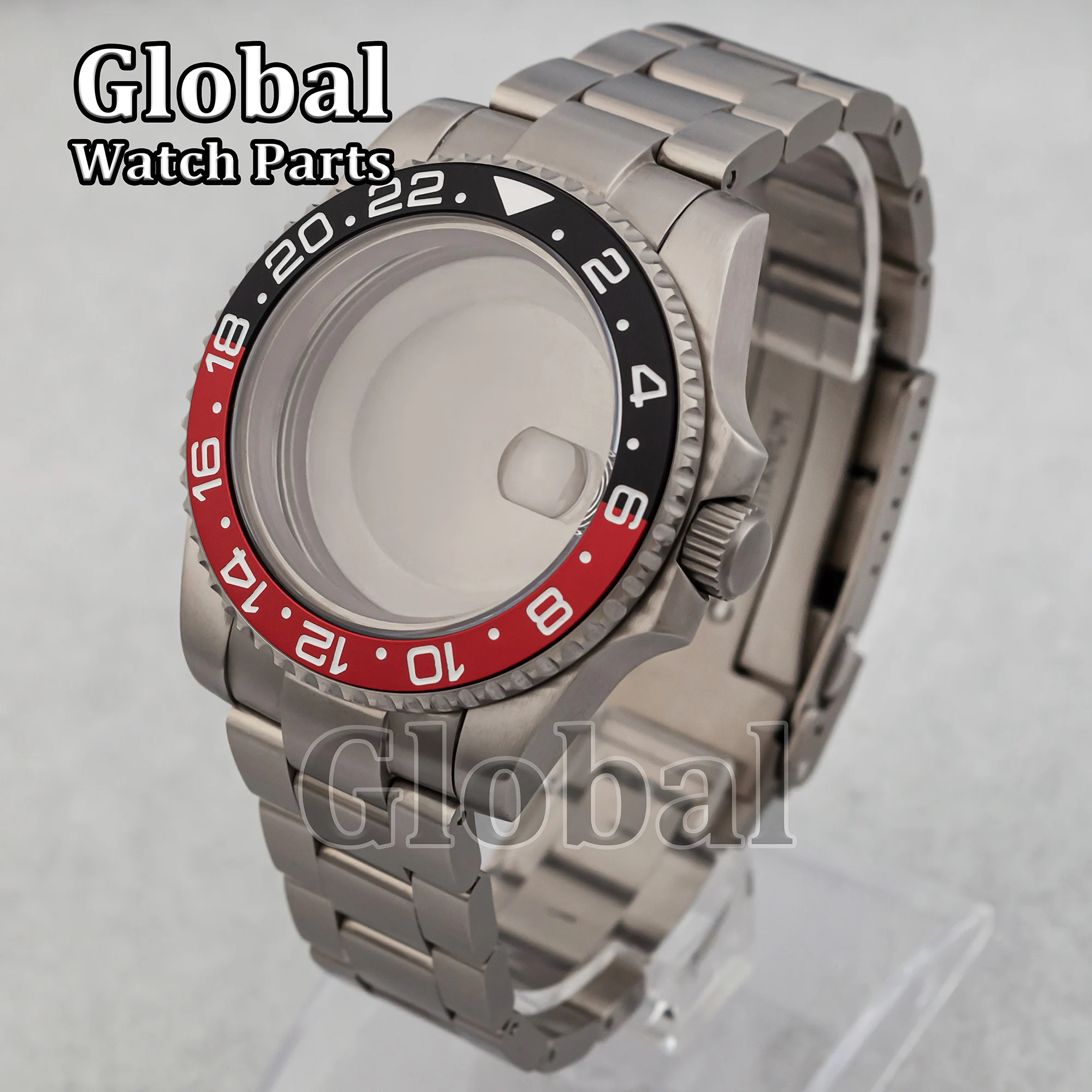 Titanium ETA2824 Case Strap for SUM GMT Modification Replacement Watch Parts 10ATM Waterproof Case Fit NH35/NH36 Movement
