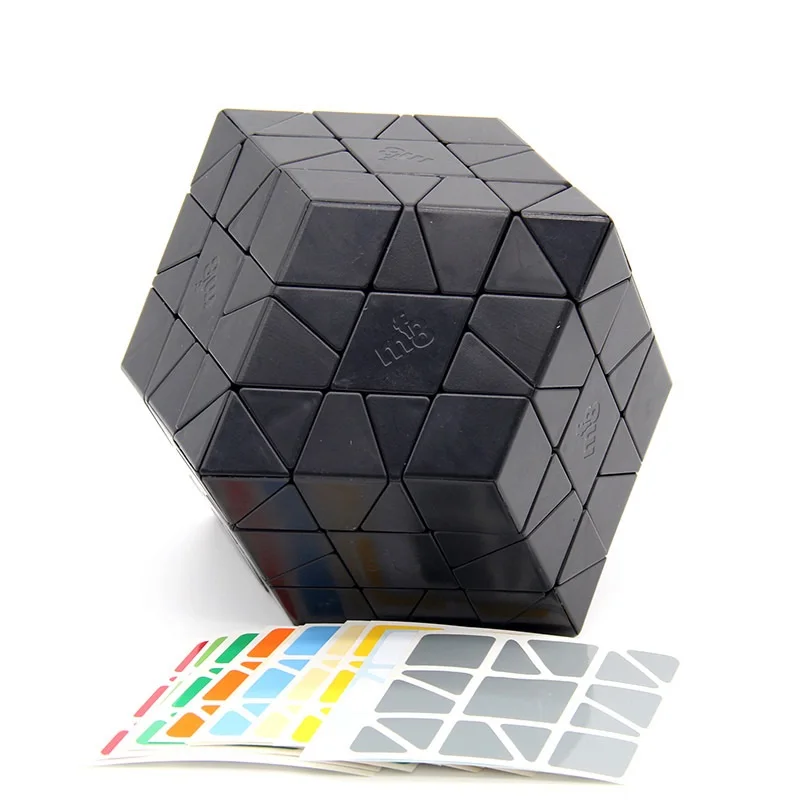 Novo original mf8 louco dodedrombus cubo mágico 3 camada rhombic dodecaedro cubo profissional eduuação brinquedos jogo lógica adesivos