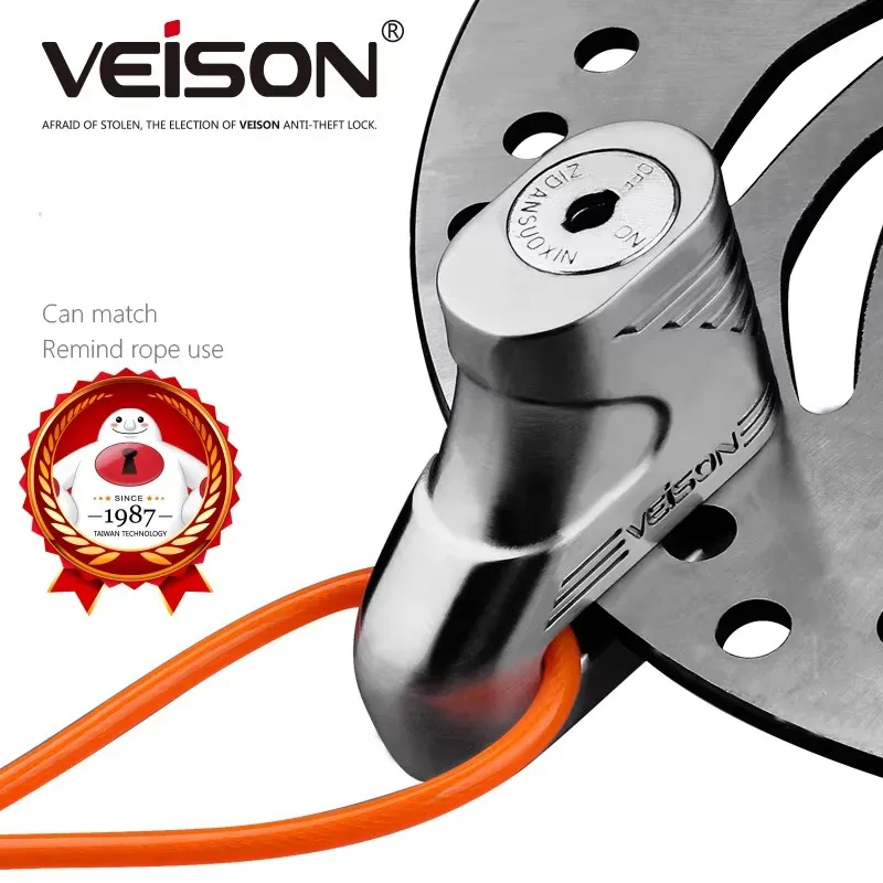 VEISON Anti Theft Motorcycle Lock Outdoor Motocross Anti Theft Disc Brake Lock Safety Protection Bicycle Disc Lock image 5