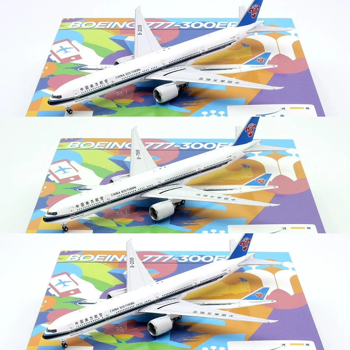modele-d'avion-en-alliage-diecast-jet-a-l'echelle-1-400-b777-b-2008-b-2099-b-7858