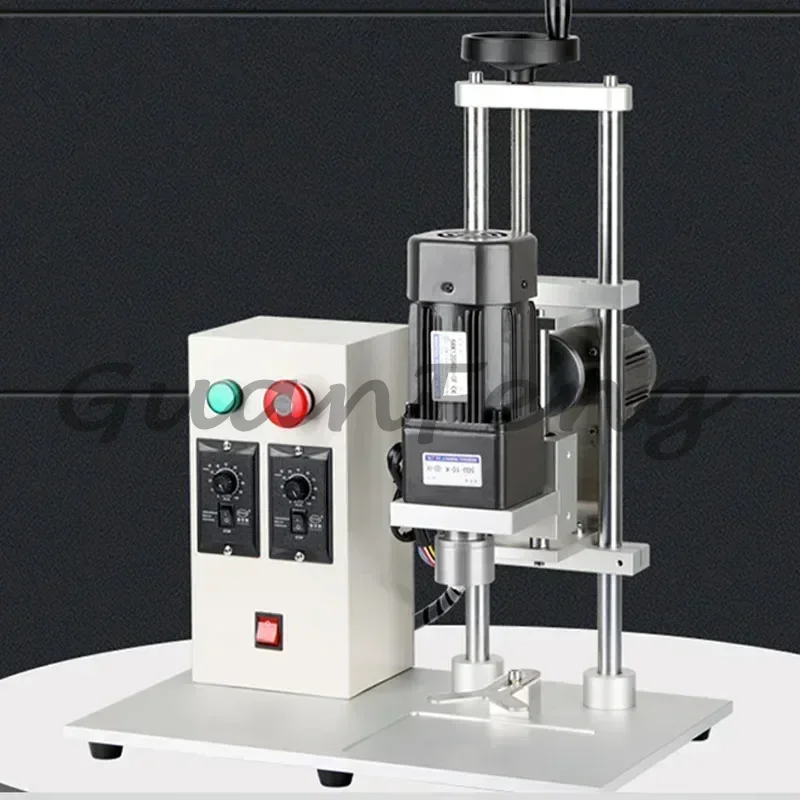 Electric Mineral Water Beverage Plastic Round  Twist Cap Glass Canned Bottle Capping Machine