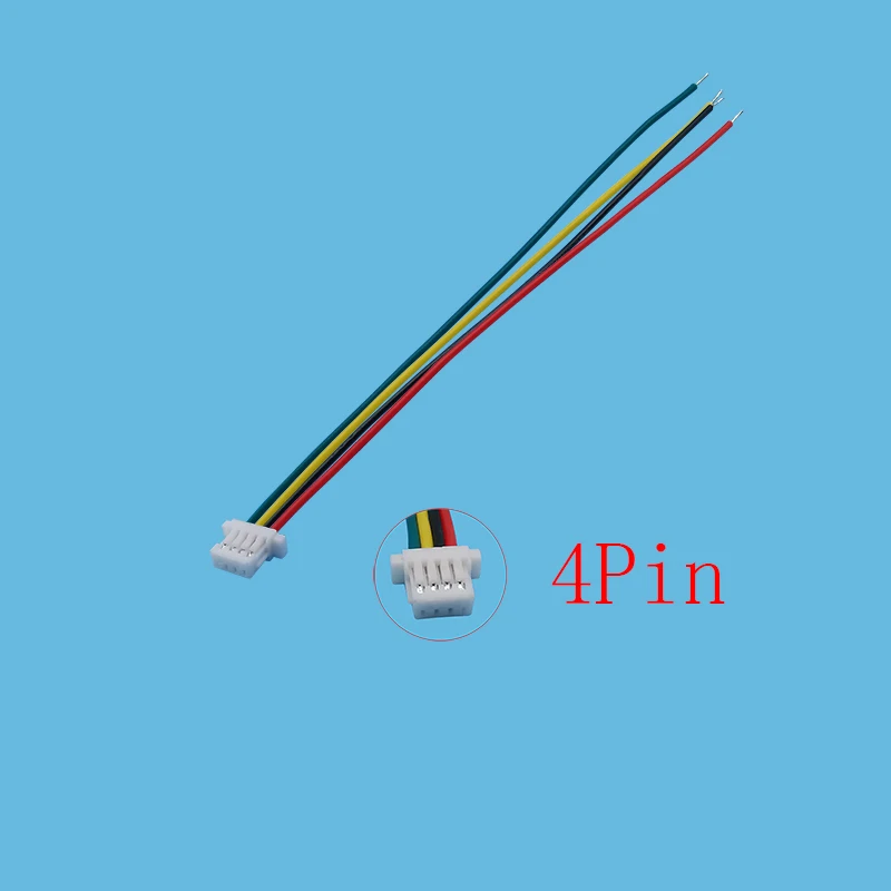 10 Stück Mini SH 1,0 mm Rastermaß Einzel-Buchsenstecker JST SH 1 mm 2/3/4/5/6/7/8-polige Klemmen Stecker mit 10 cm elektronischen Kabeln – Detail 4