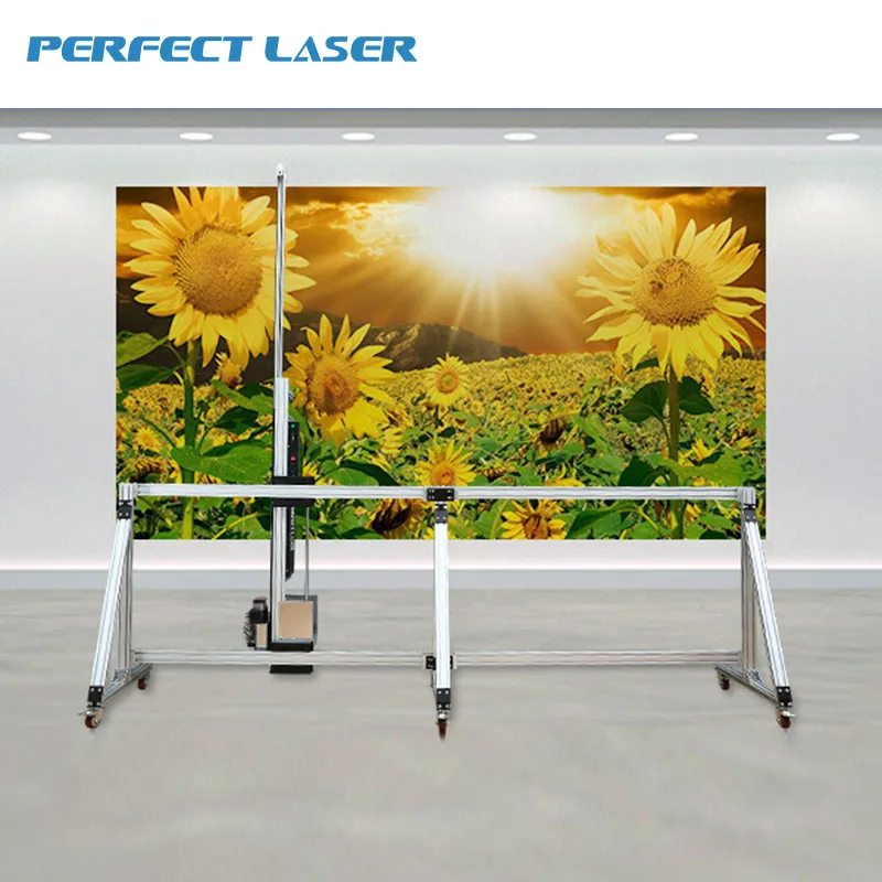 Vertical Laser Wall Printing Machine 3D Industrial Wall Printer For  Paper Glass Wood Ceramic Metal Senor Piezoelectric Nozzle