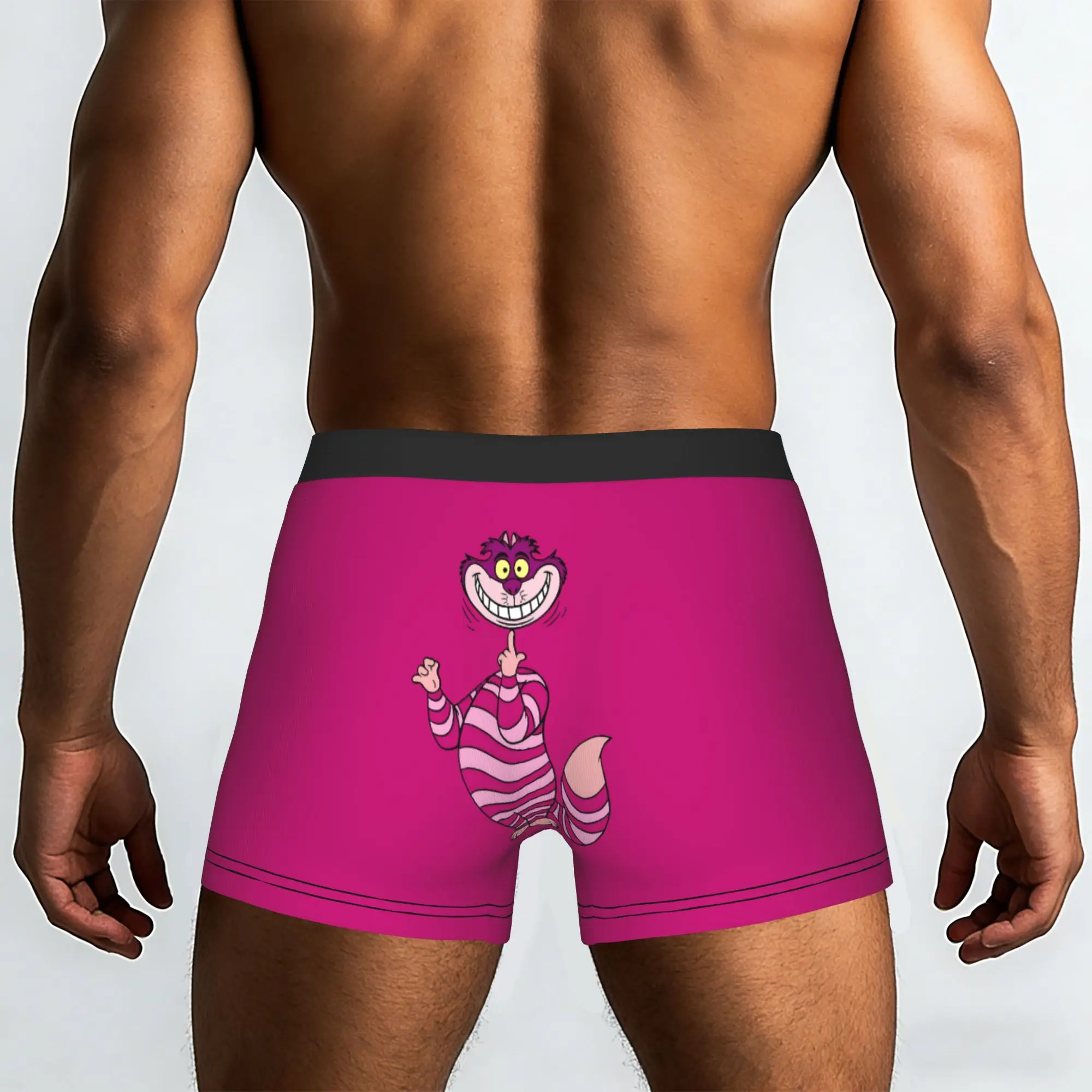 Custom C-Cheshire Anime Cat Underwear Men Print  Boxer Briefs Shorts Panties Breathable Underpants