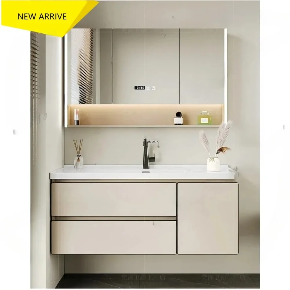 M 178 Bathroom Accessories Wall Shelf Wall Mounted Storage Cabinet Desk Organizer Mirror Bathroom Furniture Complete Armoire