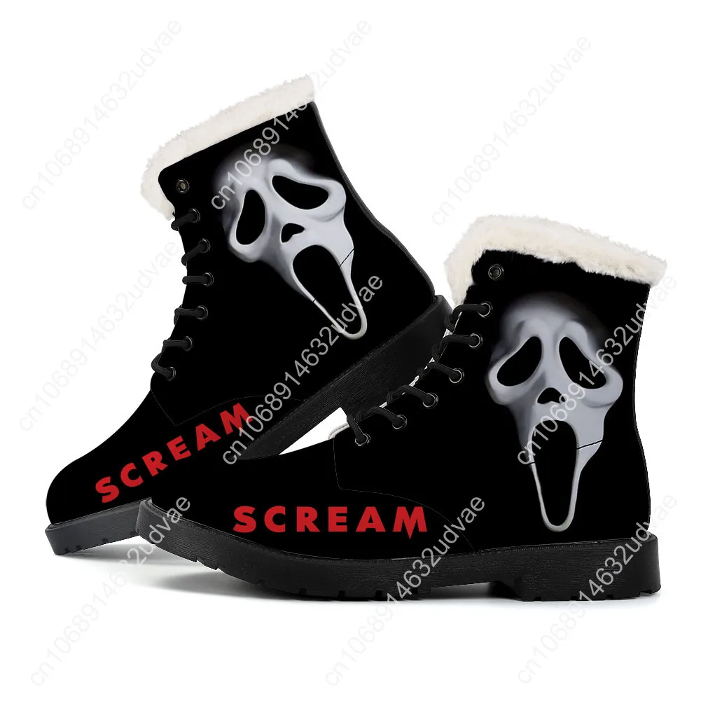 

Scream Plush Boots Mens Womens Teenager Shoes billy Loomis Casual Boot Outdoor Light High Quality Print on Demand Customize Shoe