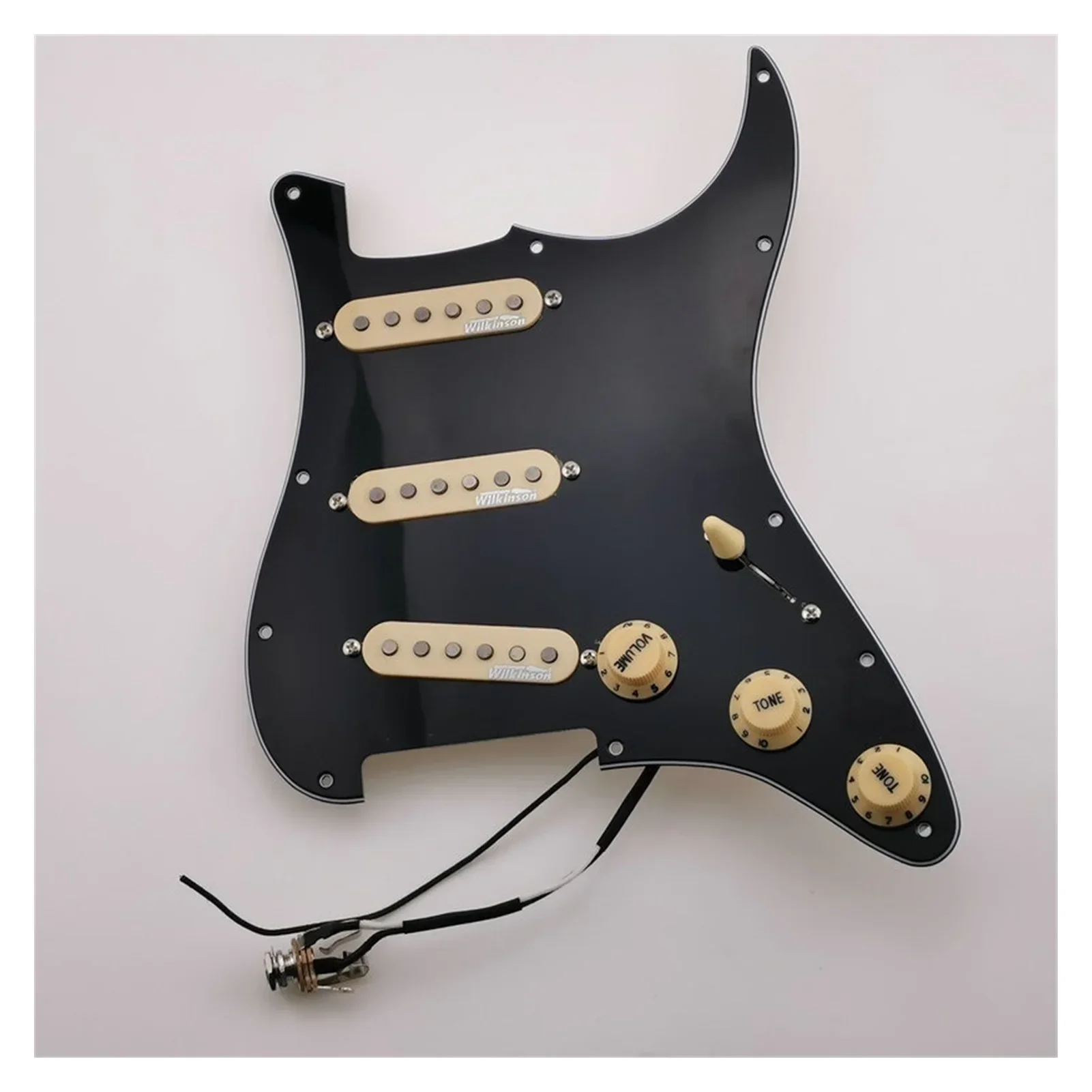 Hot Sale Wilkinson WVS 60's SSS Single Coil Guitar Pickups Pickguard Wiring Harness /1 Set