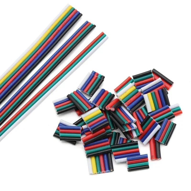 1~50m LED Extension Wire Line 22 20 18AWG 2/3/4/5/6pin LED Cable For RGB RGBW RGBWW SMD WS2812B LED Strip Light JST Connector