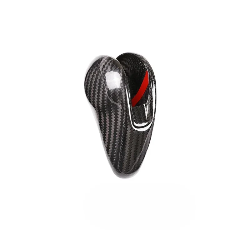 

For Porsche Macan Cayenne Panamera Dry Carbon Fiber 2009-2021 Interior Decoration Gear Shift Knob Cover Modification Accessories