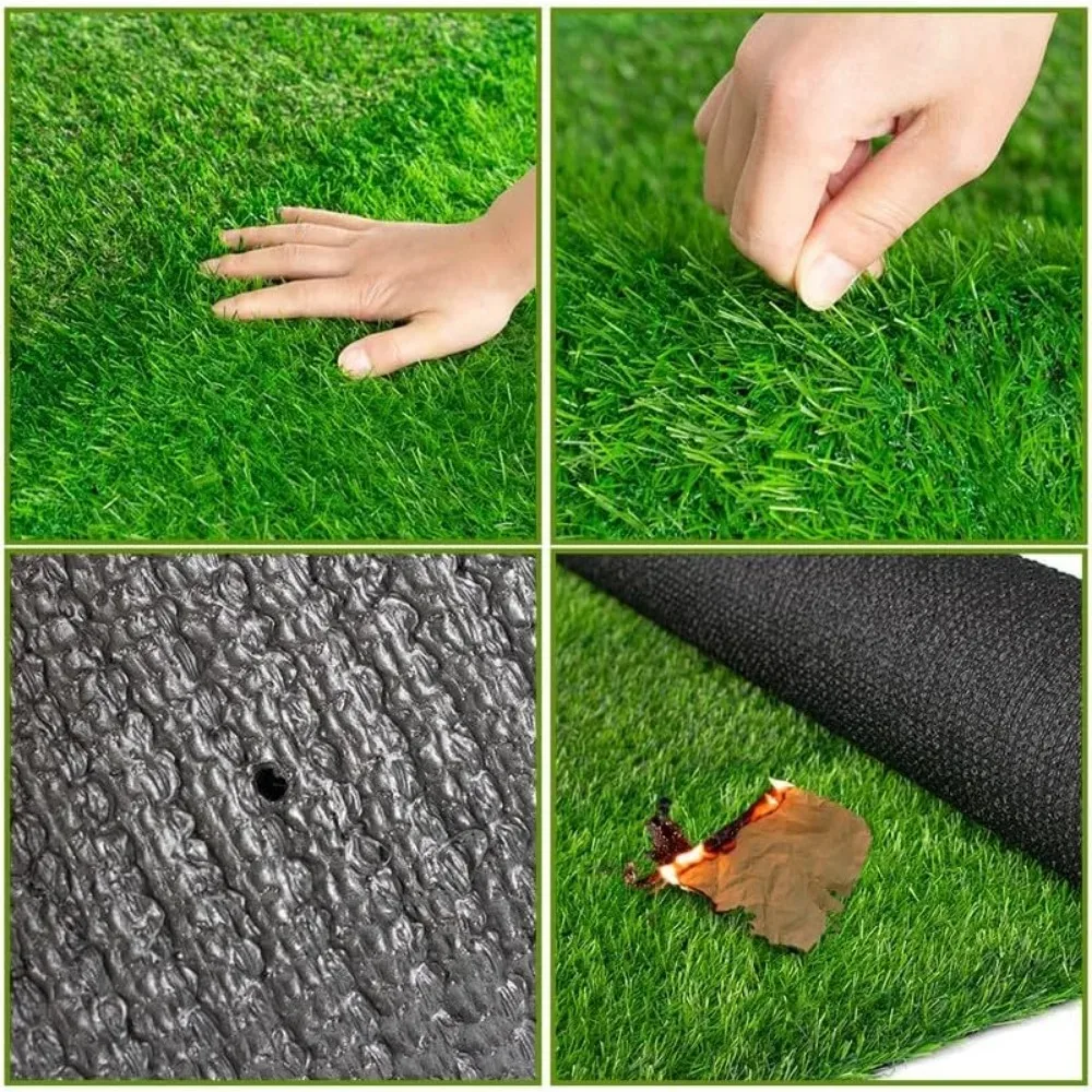 4FTX7FT Artificial Lawn, 0.8Inch High Density Synthetic Grass, Indoor Outdoor Runner Rug Grass, High-density Artificial Grass