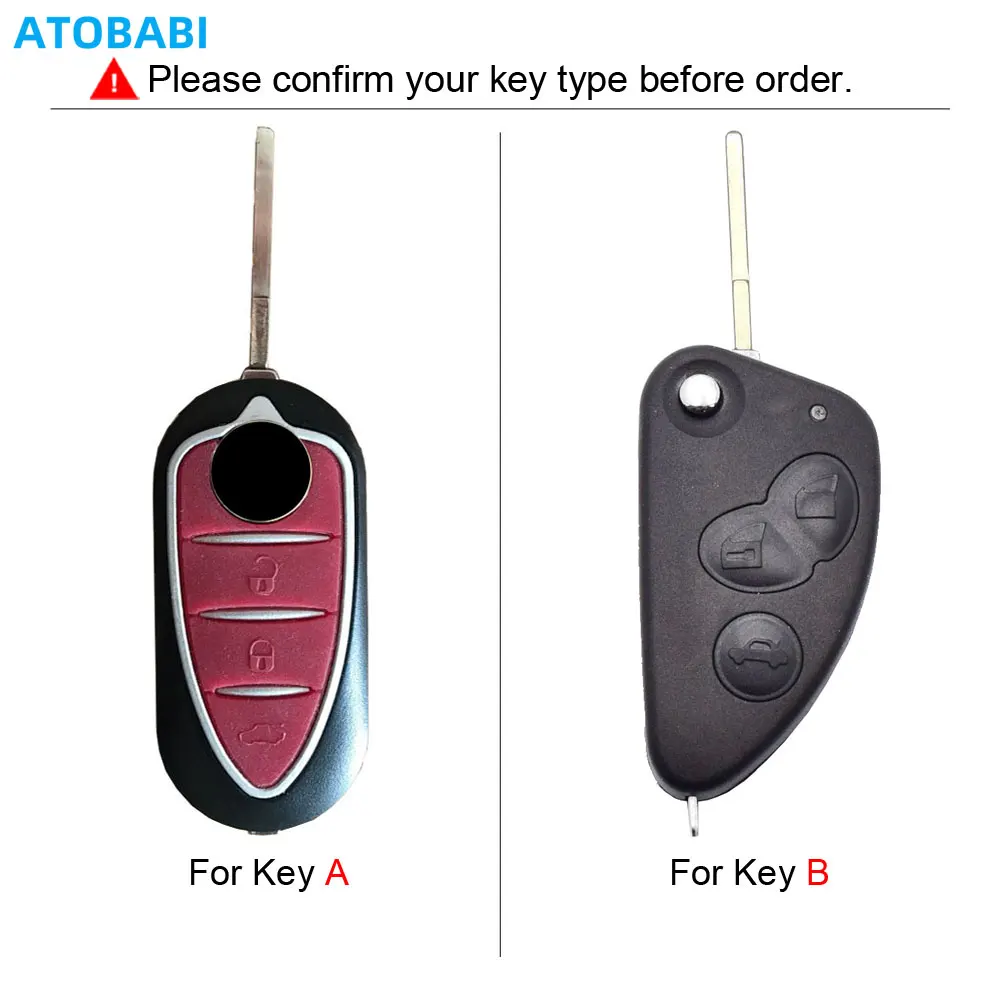 Leather Car Key Cover Bag For Alfa Romeo Mito Giulietta 159 147 156 166 GT JTD TS Gta Folding Remote Fobs Shell Protector Cases
