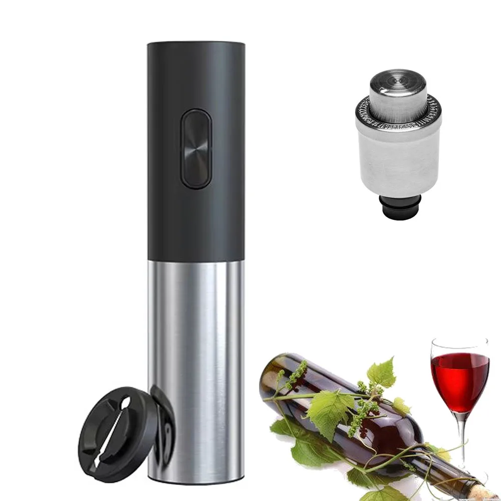 

Electric Wine Opener with Stainless Steel Wine Stoppper Wine Gifts Bar Tools Kitchen Accessories