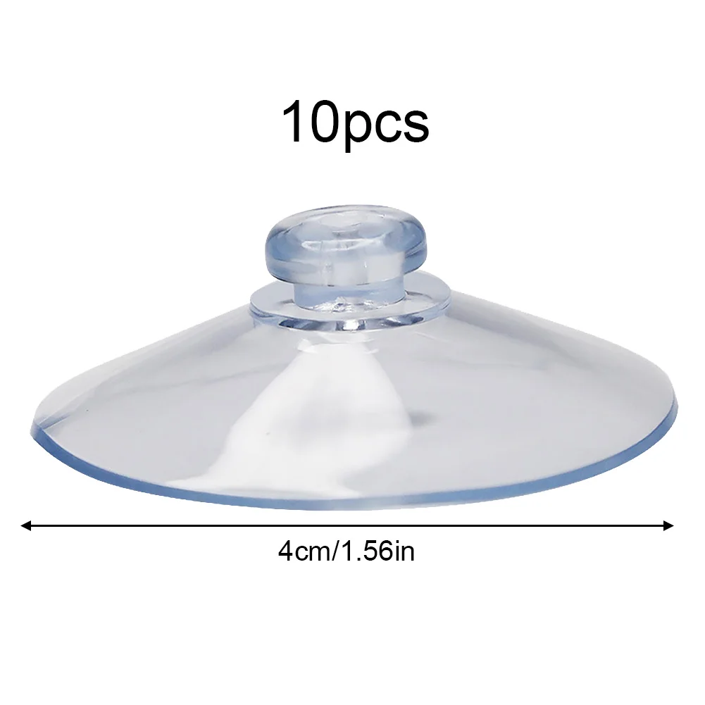 PVC Hooks Suction Cup PVC 20mm/25mm/40mm Hooks Kitchen Rubber Suction Cups Wide Range Hanger 10pcs Any Type Clear Plastic