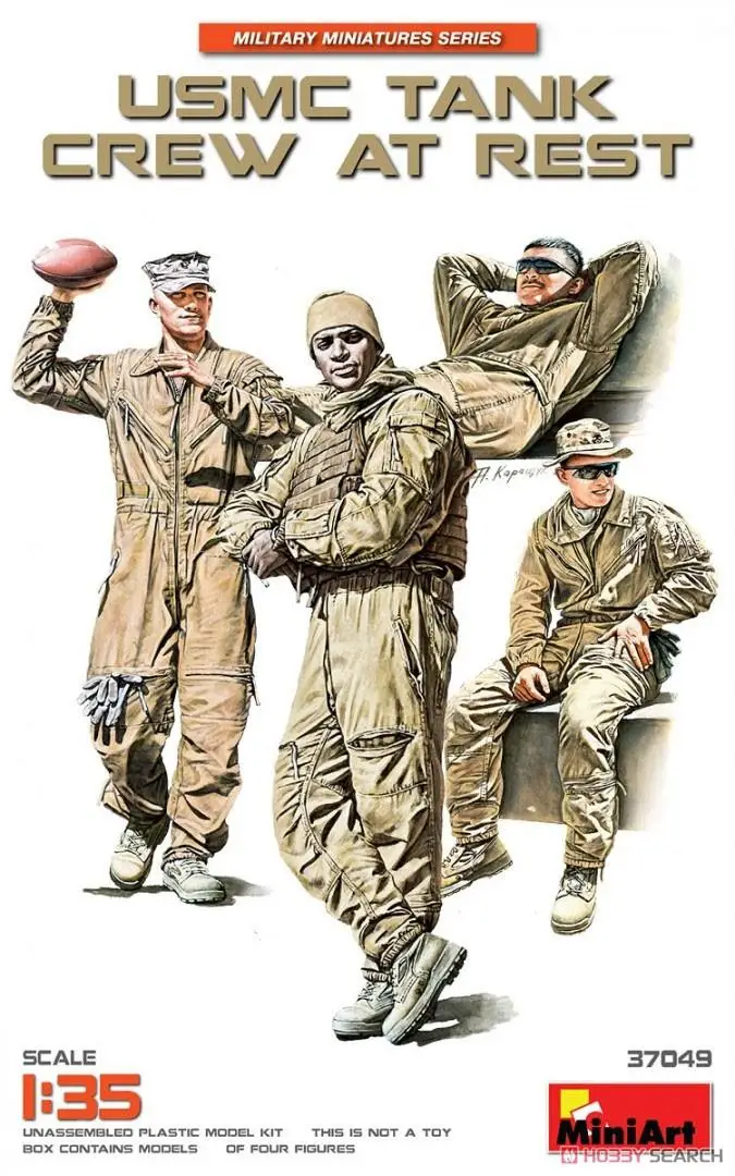 

MiniArt 37049 1/35 USMC Tank Crew at Rest (Set of 4) (Plastic model)