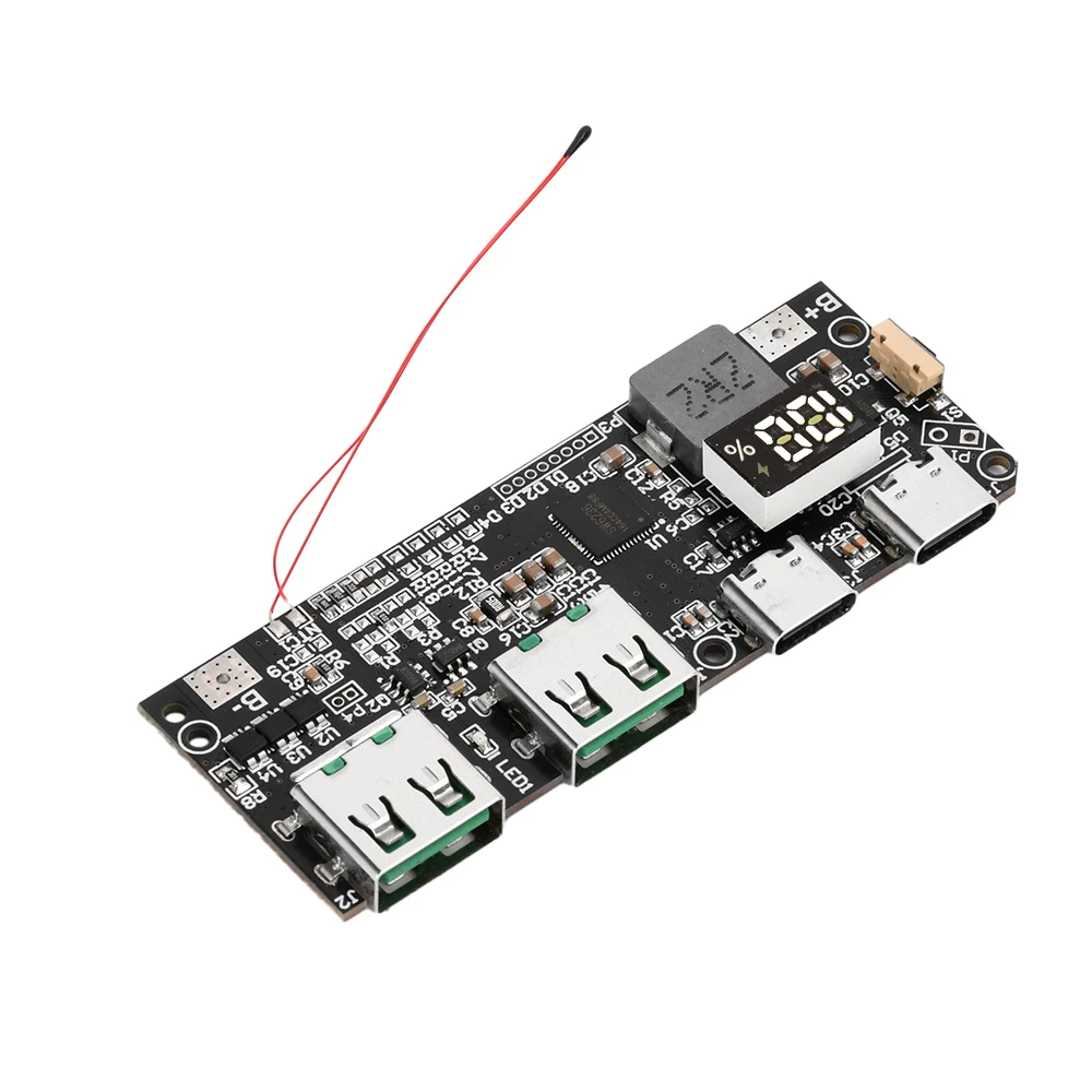 حماية لوحة دوائر ذاتية الصنع ، وحدة باور بنك ، شحن سريع ، USB من النوع C ، بروتوكول متعدد PD ، W