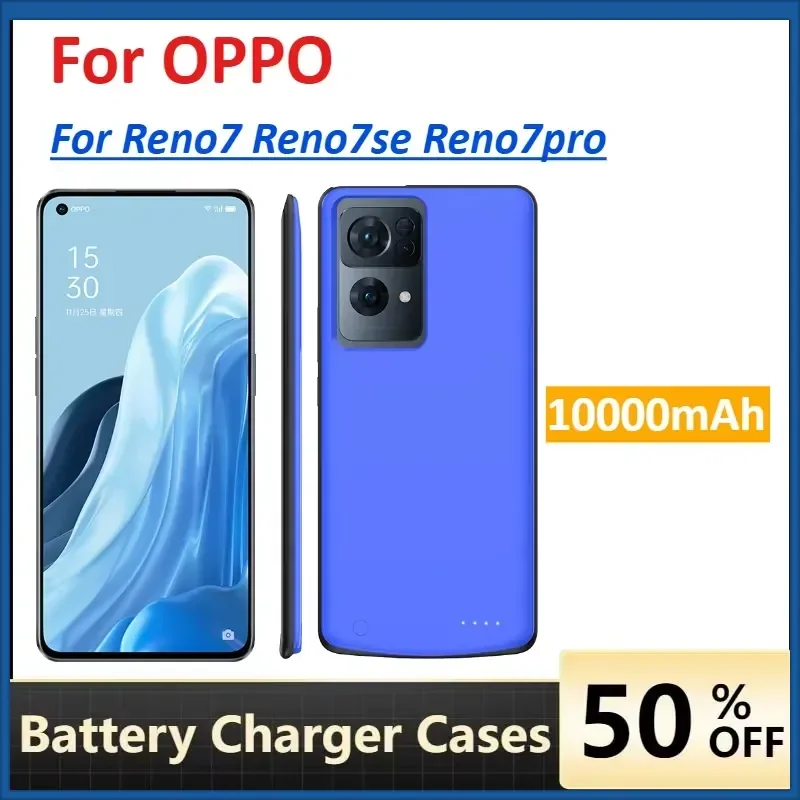 

Wireless Charging Power Bank Case Battery Pack for OPPO Reno7 Reno7se Reno7pro Battery Charger Cases
